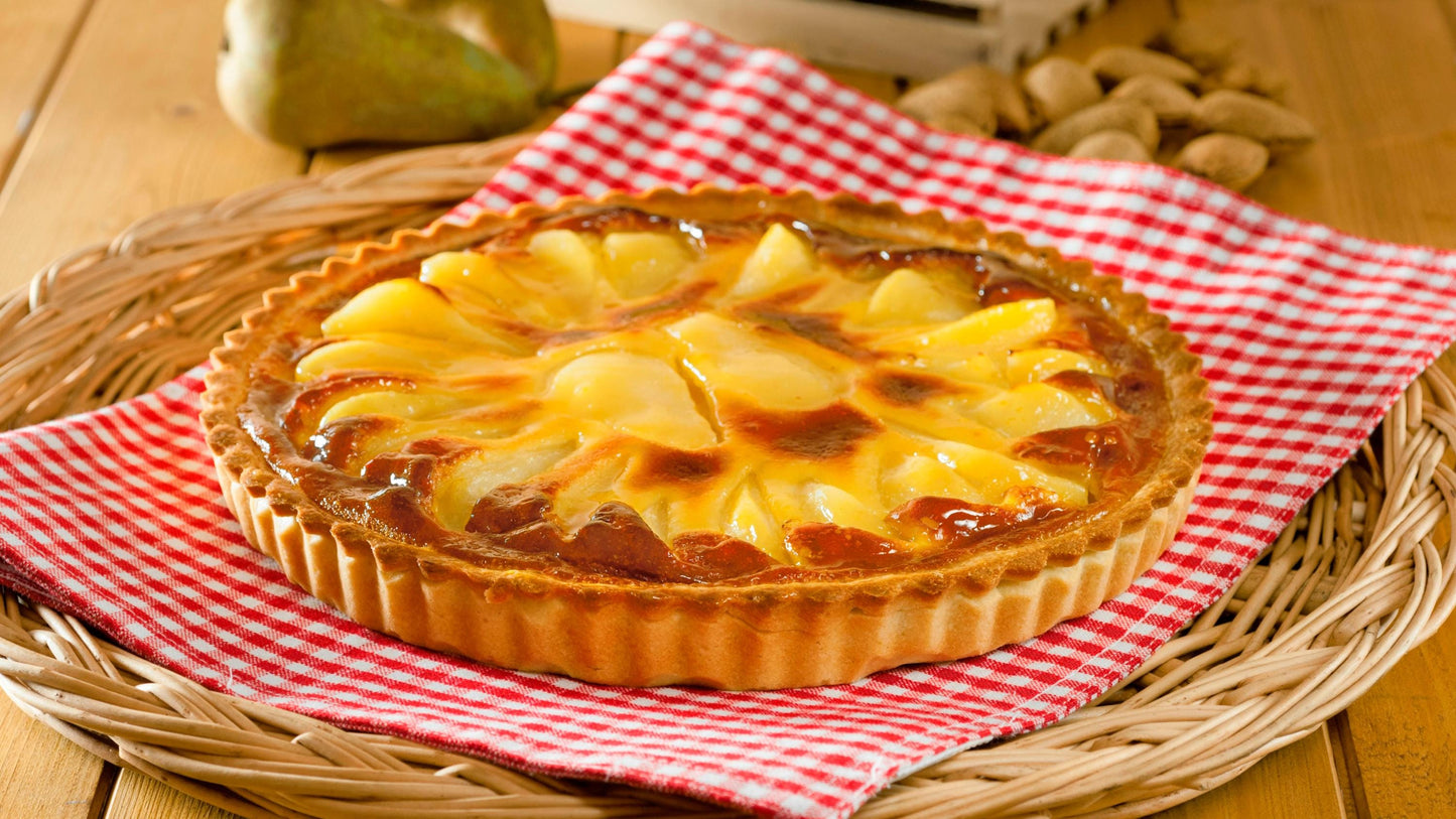 Pear Frangipane Tart: Professional Pastry Recipes Pear Frangipane Tart with Sliced Almonds