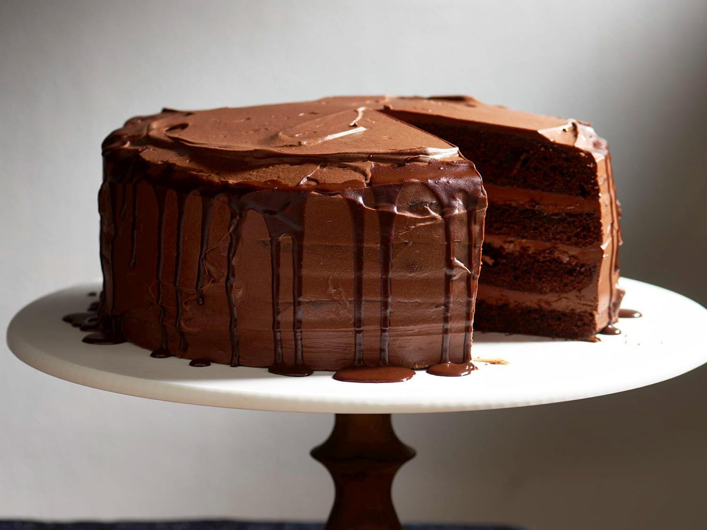 8 inch High Ratio Chocolate Cake with Whipped Ganache