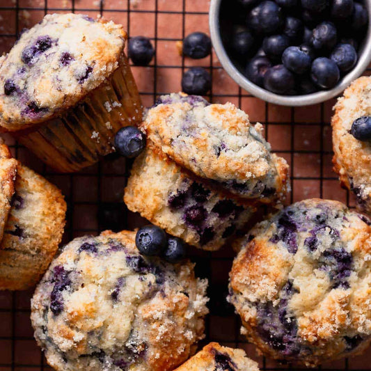 Blueberry Muffins with Strusel Topping: Professional Recipes Amazing Blueberry Muffins with Strusel Topping