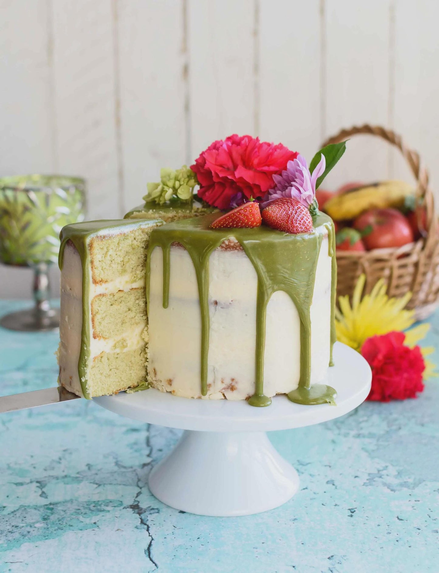Matcha Cake: Professional Recipes Matcha Cake with Lemon Buttercream
